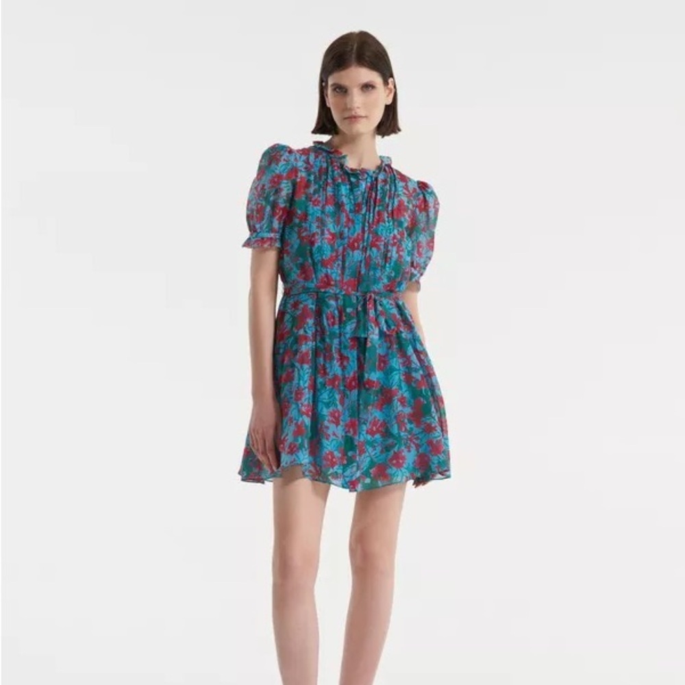 SALONI Penny Dress in Aquarium